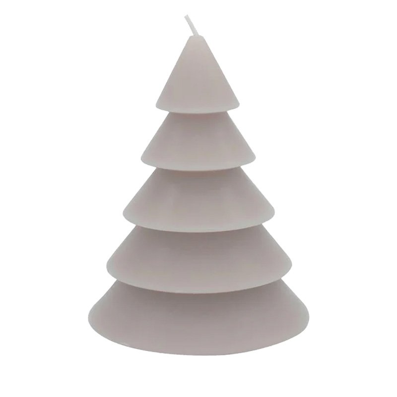 Kerstboom Kaars Lichtgrijs - LEEFF Kerstboom Kaars Lichtgrijs LEEFF