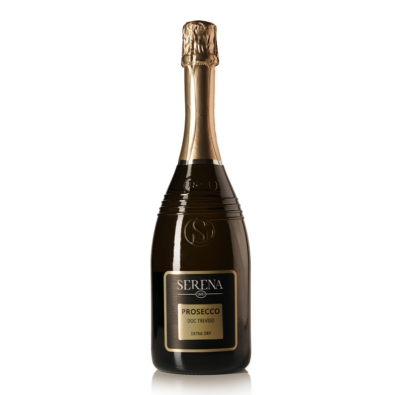 Terra Serena Prosecco - Italiaanse mousserende wijn Prosecco DOC Treviso Spumante Extra Dry Terra Serena