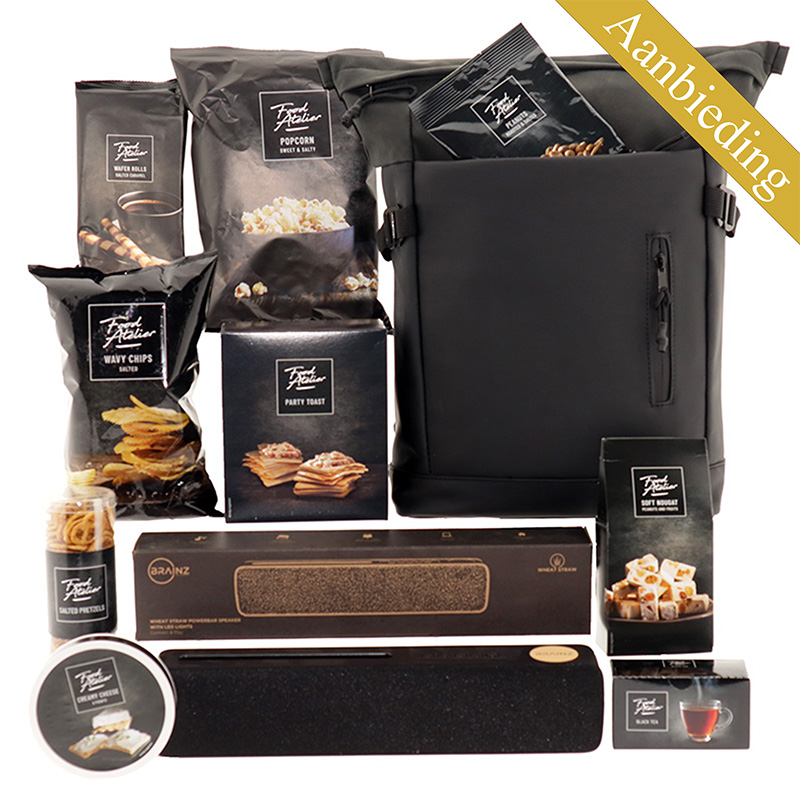 Powerbar Speaker & Rugzak Zwart - Food Atelier Speaker Rugzak zwart Food Atelier Aanbieding