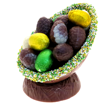 Luxe paasei musket met paaseitjes 350 gram