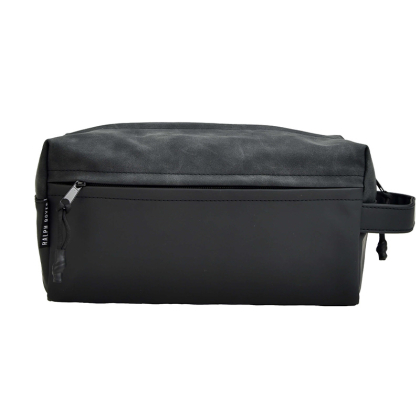 Toilettas Suede PU Zwart 8755zw Suede PU Toilettas Zwart