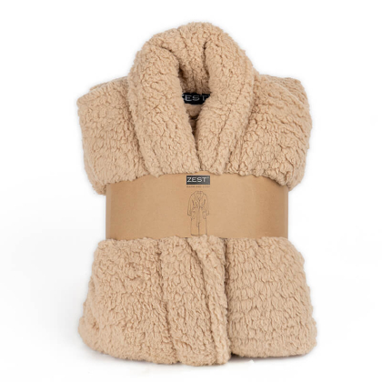 Badjas Sherpa Recycled Zand