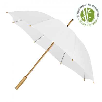 Bamboe ECO paraplu wit Bamboe Paraplu GP 97 wit