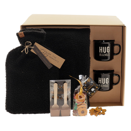 Giftbox Plaid & Chocolade - Food Atelier Giftbox Chocolade Plaid Kruik Mokken