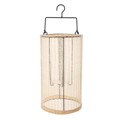 Geweven Lantaarn Indy Large Zand - JENS Living JENS Living Geweven Lantaarn Indy Large Zand 25175