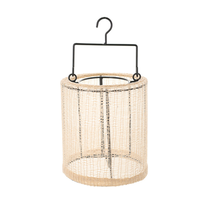 Geweven Lantaarn Indy Small Zand - JENS Living JENS Living Geweven Lantaarn Indy Small Zand 25177