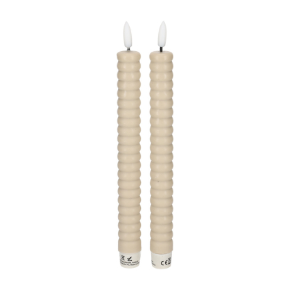 LED Dinerkaars Taupe set van 2 - JENS Living JENS Living LED Dinerkaars Taupe set van 2 25925