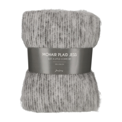Mohair Plaid Jess Grijs - JENS Living JENS Living Mohair Plaid Jess Grijs 25718