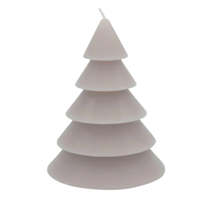 Kerstboom Kaars Lichtgrijs LEEFF