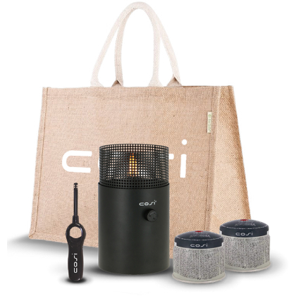 Kerstpakket Cosi Dot Gaslantaarn Zwart Kerstpakket Cosiscoop Dot Cosi Gaslantaarn aansteker tas gascartouche