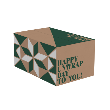 Kerstpakketdoos kadoosje groen