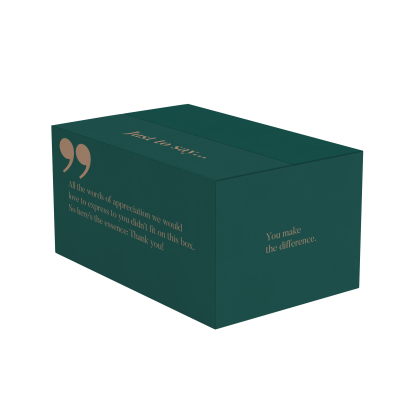 Kerstpakketdoos quote kraft petrol