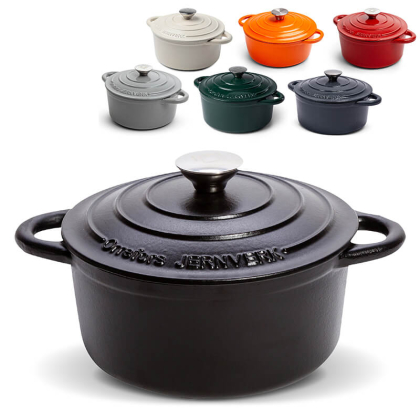 LT54011 orrefors jernverk grote geemailleerde braadpan 5l