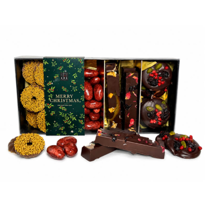 Luxe kerstchocolade gift box 4 smaken 85290