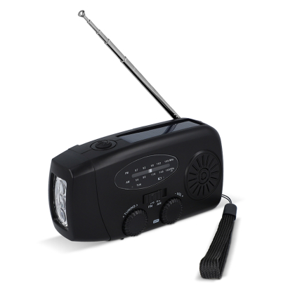 Noodradio zaklamp powerbank in 1