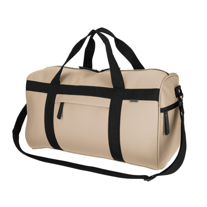 Dull PU Sporttas Eco Lining Taupe - Norländer Norlander Dull PU Sporttas Eco Lining Taupe 29046