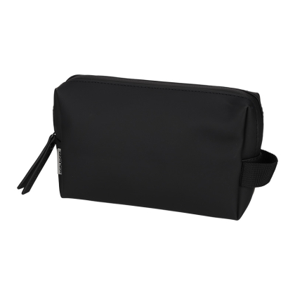 Dull PU Toilettas Met Reisset Eco Lining Zwart - Norländer Norlander Dull PU Toilettas Met Reisset Eco Lining Zwart 29064
