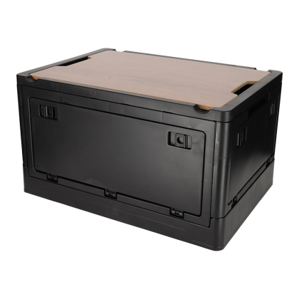 Krat Met Houten Deksel & Koeltas Zwart - Norlander Norlander Krat Met Houten Deksel Koeltas Zwart 29031