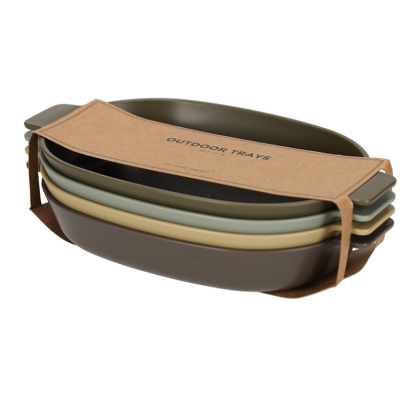 Outdoor Ovalen Bordjes set van 4 - Norländer Norlander Outdoor Ovalen Bordjes 28927