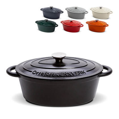 Orrefors Jernverk Ovale geemailleerde braadpan 3.5L LT54010