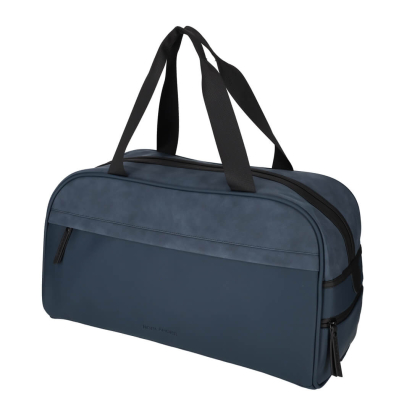 PU Retro Sporttas Napolitana Blauw - Norländer norlander pu retro sporttas napolitana blauw 29017