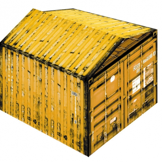 Kerstdoos Building The Future Container Yellow