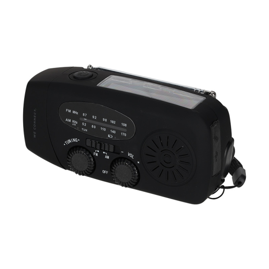 BRAINZ Emergency Solar FM LED Radio Speaker 38677