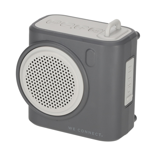 BRAINZ Retro Camera Speaker Grijs 38681
