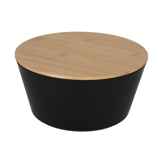 FITZ Living Saladeschaal met Deksel Zwart 93010