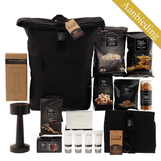 Duurzame Rugtas & Toilettas RPET - Food Atelier Food Atelier Duurzame Rugzak Toilettas RPET Aanbieding