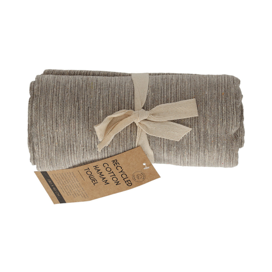 Hamamdoek Melange Taupe 180x90 - Jens Living JENS Living Hamamdoek Melange Taupe 180x90 25859