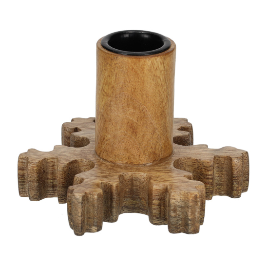 Houten Kandelaar Sneeuwvlok - Jens Living JENS Living Houten Kandelaar Sneeuwvlok 25862