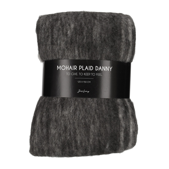 Mohair Plaid Danny Antraciet - Jens Living JENS Living Mohair Plaid Danny Antraciet 25698