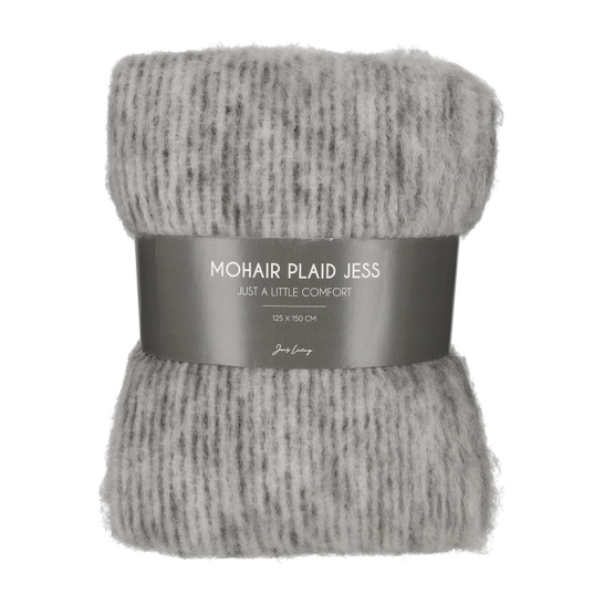 Mohair Plaid Jess Grijs - Jens Living JENS Living Mohair Plaid Jess Grijs 25718