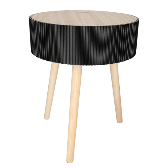 Opberg Bijzettafel Levi Zwart - Jens Living JENS Living Opberg Bijzettafel Levi Zwart 25791