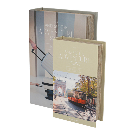 Opbergboek Travel set van 2 - Jens Living JENS Living Opbergboek Travel set van 2 25895