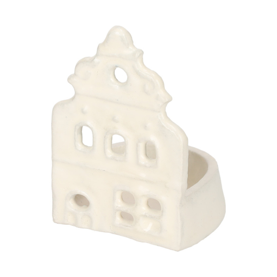 Theelichthouder Huis Off-White Small - Jens Living JENS Living Theelichthouder Huis Off White Small 25884