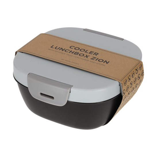 Lunchbox Met Koelelement Zion Grijs - Norlander Norlander Lunchbox Met Koelelement Zion Grijs 29024