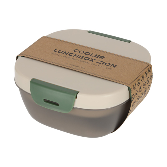 Lunchbox Met Koelelement Zion Taupe - Norlander Norlander Lunchbox Met Koelelement Zion Taupe 29025