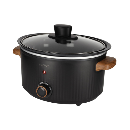 ROQUET Slowcooker 3L Roots Zwart 41006