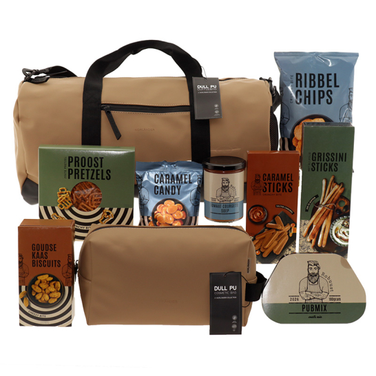 Robuust Dufflebag Toilettas Dull PU