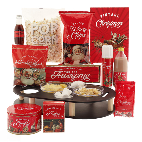 Vintage Christmas Snack Tray
