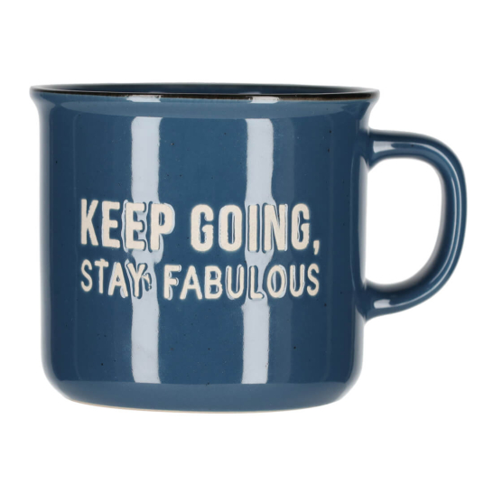 jens living retro mok blauw 25427