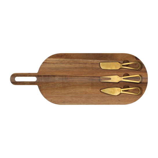 jens living serveerplank met goud bestek 25565