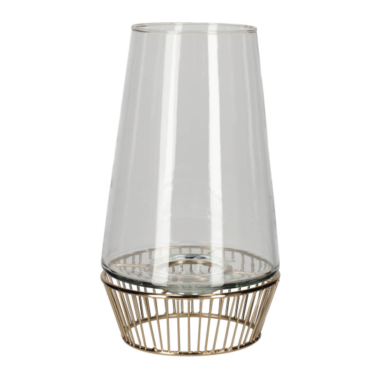 jens living theelicht lantaarn large goud 25689