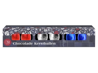 8835 Dutch Kerstballen chocolade long giftbox