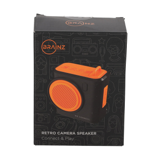 BRAINZ Retro Camera Speaker Zwart 38680 5