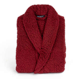 Badjas Sherpa Recycled Bordeaux 1 Badjas Sherpa Recycled Bordeaux 1