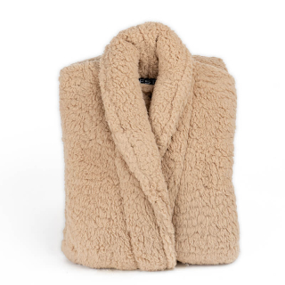 Badjas Sherpa Recycled Zand 1 Badjas Sherpa Recycled Zand 1