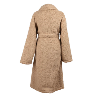 Badjas Sherpa Recycled Zand achterkant Badjas Sherpa Recycled Zand achterkant